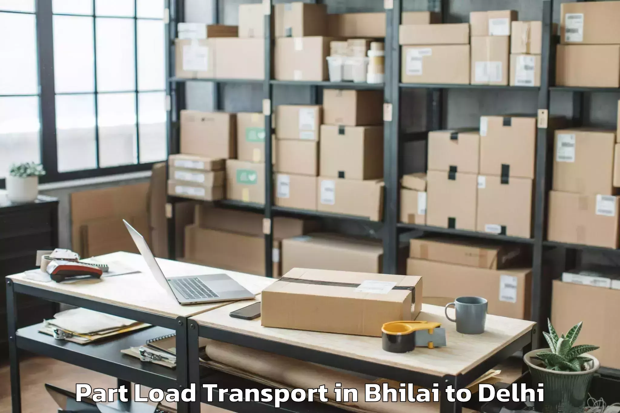 Book Bhilai to Delhi Part Load Transport Online